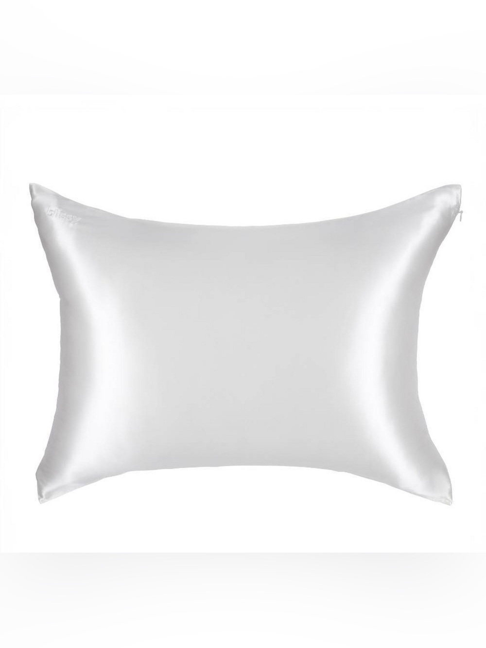 Blissy Standard/Queen 600 Thread Count Silk Pillowcase- Ivory White